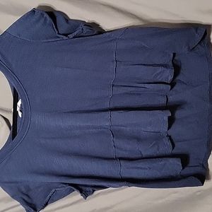 Time and Tru Blue Blouse XXL